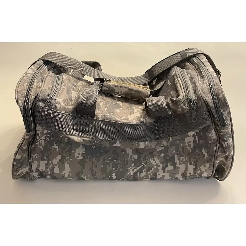NRA Range Gear Duffle Bag Digital Camo Green Top Handle 20” x 10” x 11” Canvas